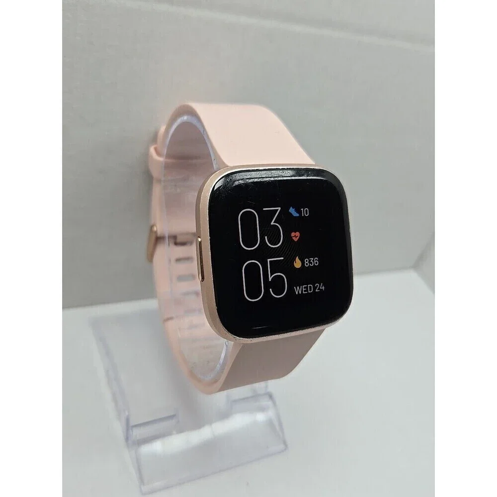 Fitbit Versa 2 Smartwatch Pink 40mm Alexa WR50M Always On Display No Charger